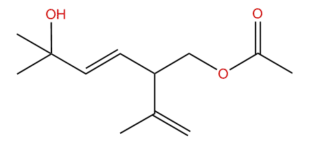 (E)-5-Hydroxy-2-isopropenyl-5-methyl-3-hexenyl acetate
